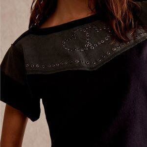 Free People We the Free Mustang Sally Tshirt size L Black